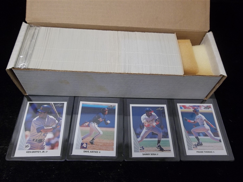 1990 Leaf Bsbl.- 1 Complete Set of 528 Cards