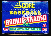 1992 Score Rookie and Traded Bsbl.- 1 Factory Sealed Set of 110 Cards