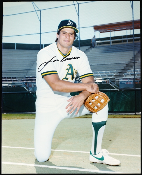 Autographed Jose Canseco Oakland A’s MLB Color 8” x 10” Photo