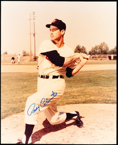 Autographed Rocky Colavito Cleveland Indians MLB Color 8” x 10” Photo
