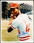 Autographed Eric Davis Cincinnati Reds MLB Color 8” x 10” Photo