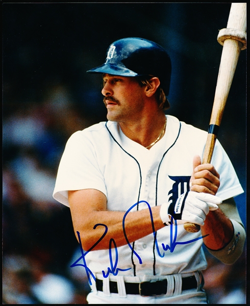 Autographed Kirk Gibson Detroit Tigers MLB Color 8” x 10” Photo