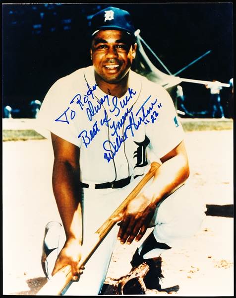 Autographed and Inscribed Willie Horton Detroit Tigers MLB Color 8” x 10” Photo