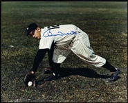 Autographed Billy Martin New York Yankees MLB Color 8” x 10” Horizontal Fielding Photo
