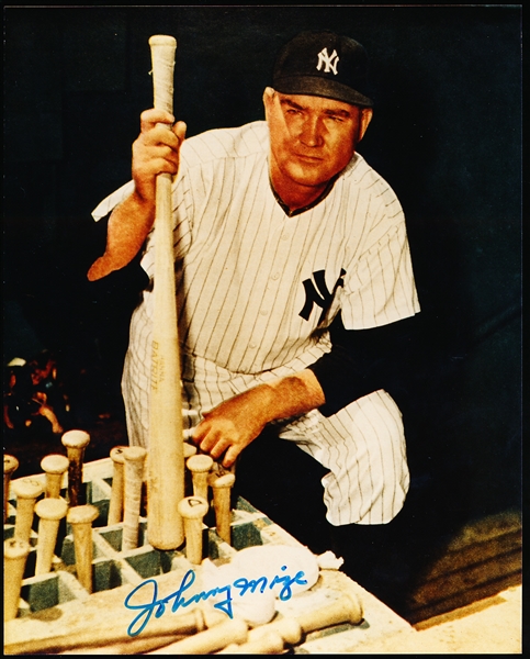 Autographed Johnny Mize New York Yankees MLB Color 8” x 10” Photo