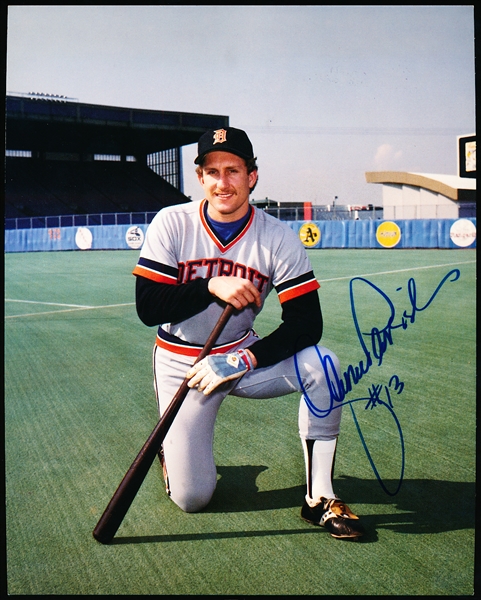 Autographed and Inscribed Lance Parrish Detroit Tigers MLB Color 8” x 10” Photo