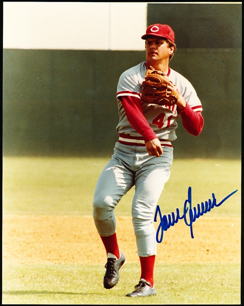 Autographed Tom Seaver Cincinnati Reds MLB Color 8” x 10” Photo