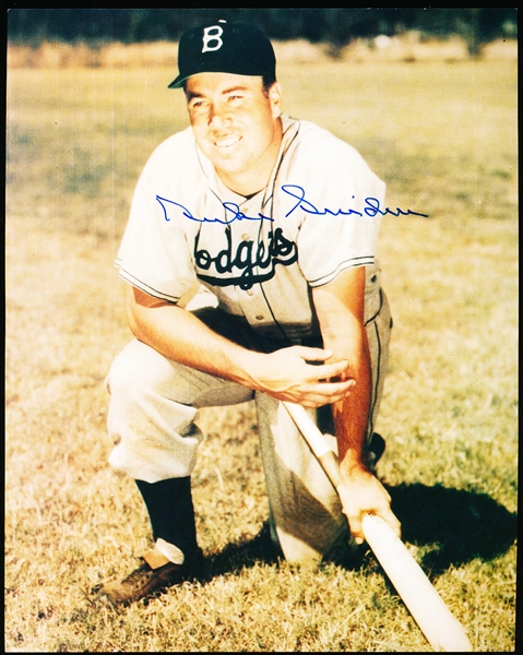 Autographed Duke Snider Brooklyn Dodgers MLB Color 8” x 10” Photo