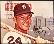 Autographed Mickey Stanley Detroit Tigers MLB Color 8” x 10” Horizontal Photo