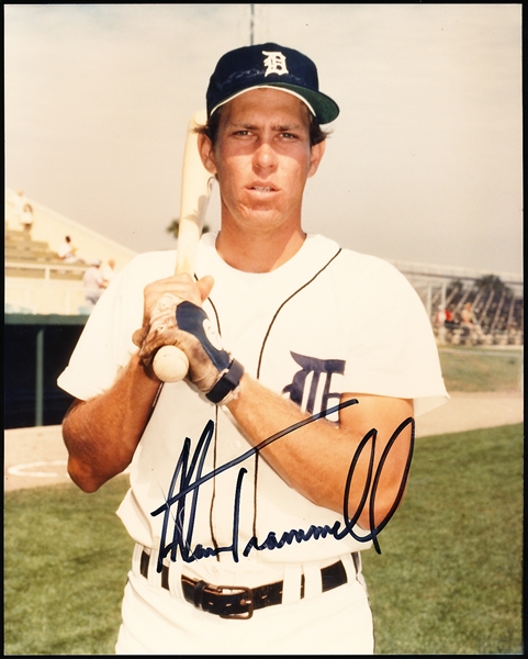 Autographed Alan Trammell Detroit Tigers MLB Color 8” x 10” Photo