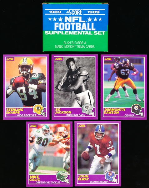 1989 Score Supplemental Ftbl.- 1 Complete Set of 110 Cards in Factory Box