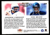 2000 SkyBox Dominion Ftbl. #234 G. Carmazzi/Tom Brady RC
