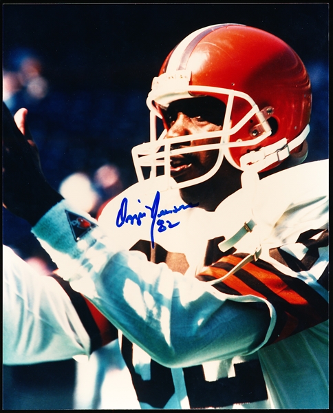 Autographed and Inscribed Ozzie Newsome Cleveland Browns NFL Color 8” x 10” Photo