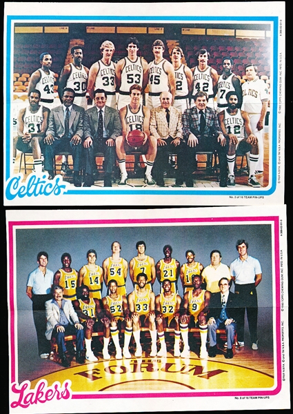 1980-81 Topps Bskbl. “Team Posters”- 1 Complete Set of 16 Posters