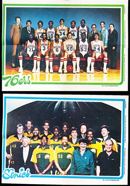 1980-81 Topps Bskbl. “Team Posters”- 1 Complete Set of 16 Posters + 6 Extras