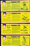 1979 Raisin Bran Bsbl.- Steve Garvey’s Baseball Tips- 9 Diff. Cards