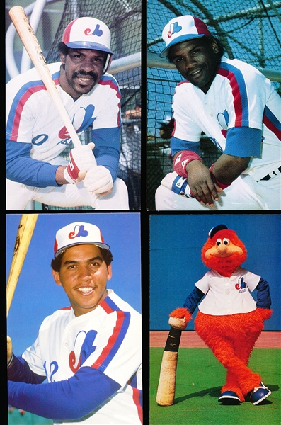 1984-86 Montreal Expos Team Issued Photos/Postcards- 33 Asst/ 32 Diff.