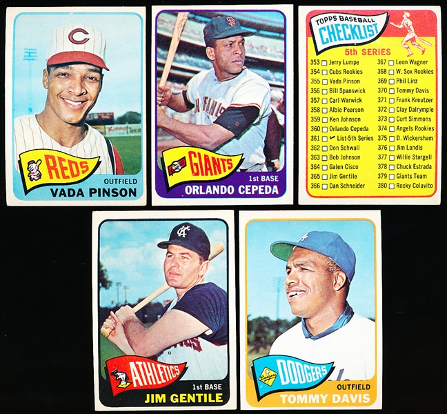 1965 Topps Bb- 5 Diff