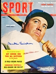 Autographed September 1956 Sport Magazine- Signed by Duke Snider