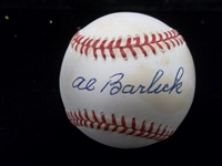 Autographed Al Barlick Official NL MLB Bsbl.