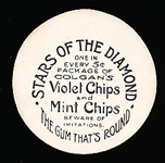 1909-11 E254 Colgan’s Chips Bb- Stars of The Diamond- Dougherty, Chicago Am L