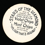 1909-11 E254 Colgan’s Chips Bb- Stars of The Diamond- White, Buffalo