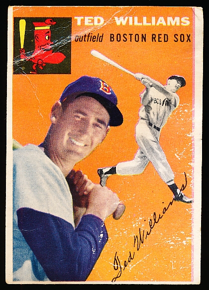 1954 Topps Baseball- #1 Ted Williams, Red Sox