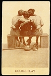 1910 Roth & Langley Phototone Base Ball Postcard- “Double Play”