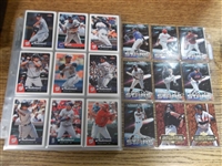 2007 Fleer Baseball Near Set in Pages- 375 of 400 Plus 14 Diff. Inserts