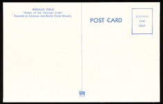 American Colortype Co. “#283- Wrigley Field, Home of the Chicago Cubs” Smooth Linen White Border Postcard
