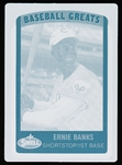 1990 Swell Baseball Greats- “Printers Plate”- #95 Ernie Banks, Cubs- 1 of 1