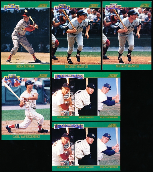 1992 Score Baseball- “The Franchise” Inserts- 6 Asst. (Includes One Set of 4)