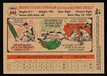 2006 Topps National Sports Collectors Convention VIP Card- #343 Brooks Robinson, Orioles- ’56 Style Card