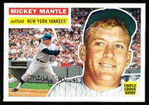 2006 Topps National Sports Collectors Convention VIP Card- #344 Mickey Mantle Triple Crown Winner, Yankees- ’56 Style Card