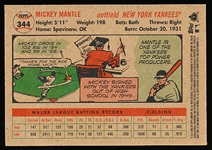 2006 Topps National Sports Collectors Convention VIP Card- #344 Mickey Mantle Triple Crown Winner, Yankees- ’56 Style Card
