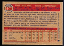 2007 Topps Heritage National Convention Retro Bb- #408 Roger Maris, Indians