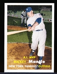 2007 Topps Heritage National Convention Retro Bb- #410 Mickey Mantle, Yankees