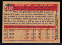 2007 Topps Heritage National Convention Retro Bb- #410 Mickey Mantle, Yankees