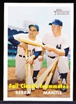 2007 Topps Heritage National Convention Retro Bb- #411 Yogi Berra/ Mickey Mantle (Fall Classic Teammates)