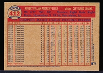 2007 Topps Heritage National Convention Retro Bb- #412 Bob Feller, Indians