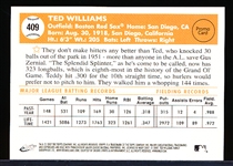 2007 Topps National Convention Promos- Cards That Never Were- Ted Williams, Red Sox ’52 Topps #409