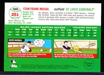 2007 Topps National Convention Promos- Cards That Never Were- Stan Musial, Cardinals ’54 Topps #251