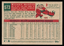 2009 Topps Heritage Bb National Convention Bb- #573 Mickey Mantle- Right-Hand Hitting Version!