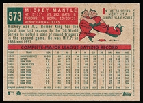 2009 Topps Heritage Bb National Convention Bb- #573 Mickey Mantle- Left-Hand Hitting Version!
