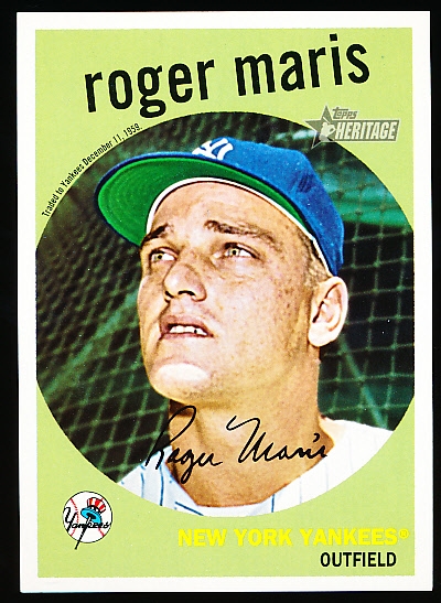 2009 Topps Heritage Bb National Convention Bb- #576 Roger Maris, N.Y. Yankees