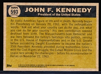 2011 Topps National Convention Retro Bb- #593 John F. Kennedy