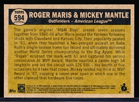 2011 Topps National Convention Retro Bb- #594 Roger Maris & Mickey Mantle