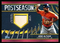 2021 Topps Bb- “Postseason Performance Relic”- #PPR-JA Jose Altuve, Astros- #25/25 Made!