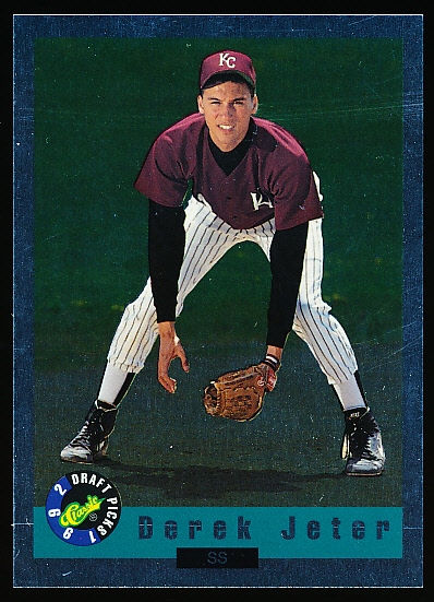 1992 Classic Draft Bb- Foil #BC6 Derek Jeter, Kalamazoo