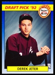 1992 Front Row Draft Bb- #55 Derek Jeter, Kalamazoo